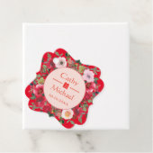 赤丸フローラモダン結婚中国のリース フェイバータグ (インサイチュ)