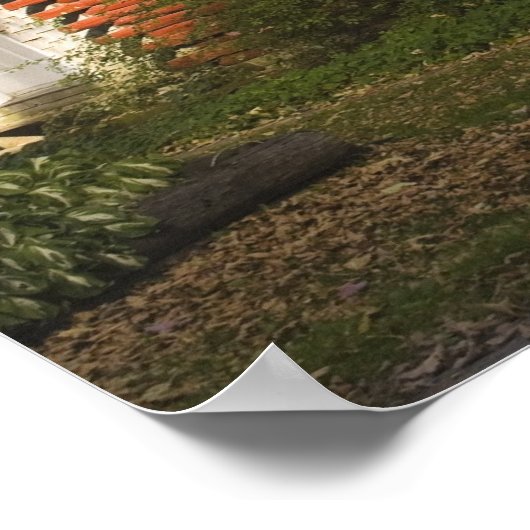 赤丸太小屋 ポスター (角)