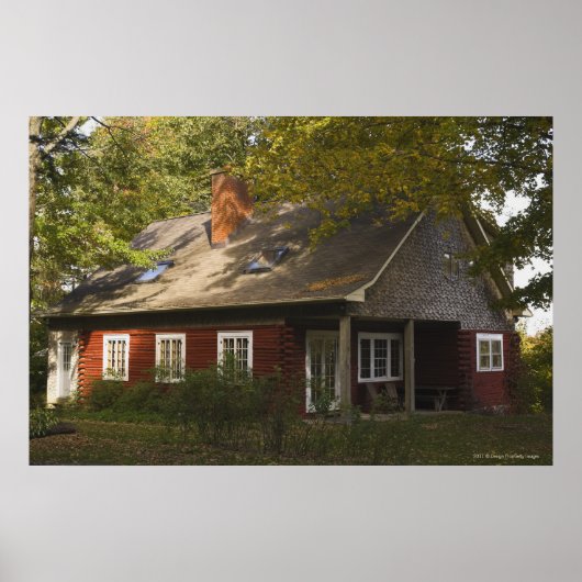 赤丸太小屋 ポスター (正面)