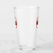 赤丸No Signアンチ-MAGA政治意見 タンブラーグラス (左)