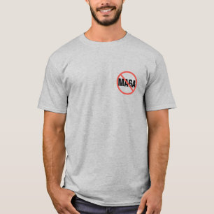 赤丸No Signアンチ-MAGA政治意見 Tシャツ