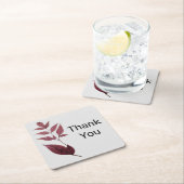 赤乾燥紅葉コースター スクエアペーパーコースター (インサイチュ)