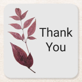 赤乾燥紅葉コースター スクエアペーパーコースター