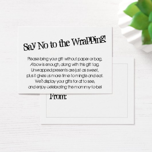 赤予測できなちゃんシャワーのギフトカードを包むことにノーと言う (デスク)