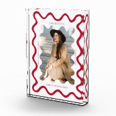 赤予測できな波線卒業記念 フォトブロック (右)