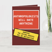 赤人おもしろい類学者は何でもデートする カード (正面)