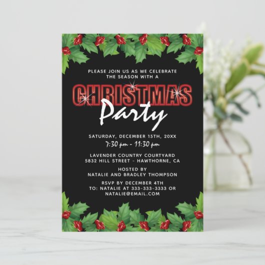赤企業の緑クリスマスパーティー 招待状 (スタンド正面)