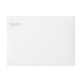 赤企業の緑クリスマス飾り星装飾 ラップアラウンドラベル (正面)