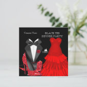 赤企業の黒タイディナーパーティー 招待状 (スタンド正面)