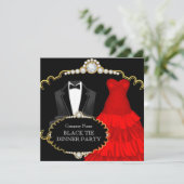 赤企業の黒タイディナーパーティー 招待状 (スタンド正面)
