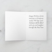 赤企業の(鳥)ショウジョウコウカンチョウ付きクリスマスカード シーズンカード (内部)