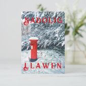 赤伝統的い郵便箱と雪 (スタンド正面)