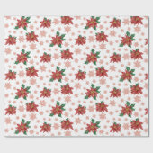 赤伝統的と緑の植物学 ラッピングペーパー (フラット)