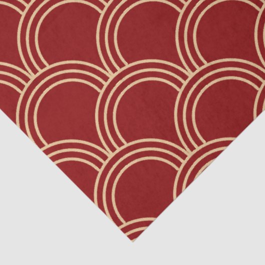 赤伝統的と金ゴールドのパタ中国のーン 薄葉紙 (詳細)