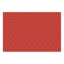 赤伝統的と金ゴールド3ピースラップセット