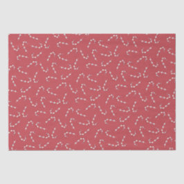 赤伝統的キャンディーケーンヴィンテージクリスマス 薄葉紙