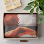 赤伝統的帽子を微笑むレトロなサンタクロース 薄葉紙 (ギフト)