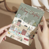 赤伝統的素朴1枚の写真メリークリスマス シーズンカード