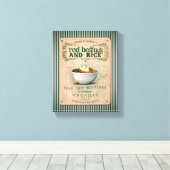 赤伝統的豆と米 キャンバスプリント (インサイチュ (ウッドフロア))