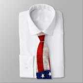 赤伝統的・白・青の愛国心を持つ米国国旗 ネクタイ (タイ)