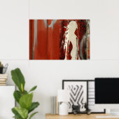 赤住所の女性 ポスター (ホームオフィス)