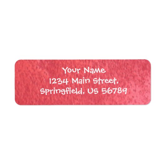 赤住所 シール (正面)