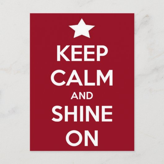 赤保いポストカードに輝く ポストカード (正面)