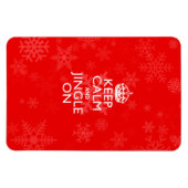 赤保で穏やか鮮やかだ マグネット (横)