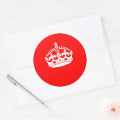 赤保デコールのCALM CROWN ラウンドシール (封筒)