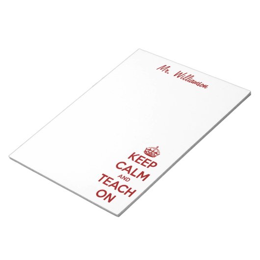 赤保教え/白 ノートパッド (アングル)