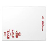 赤保教え/白 ノートパッド (正面)