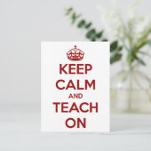 赤保教え/白 ポストカード (スタンド正面)