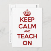 赤保教え/白 ポストカード (正面/裏面)