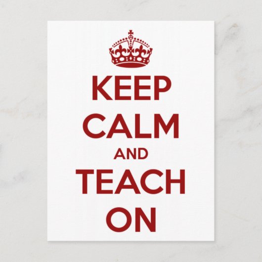 赤保教え/白 ポストカード (正面)