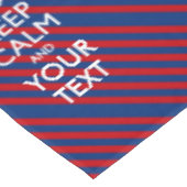 赤保色の文字を落ち着かせストライプる テーブルクロス (アングル)