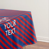 赤保色の文字を落ち着かせストライプる テーブルクロス (インサイチュ)