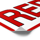 赤保護アリ ポスター (角)