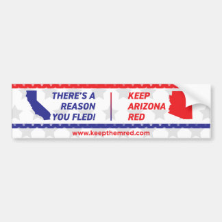 赤保- Bumper Sticker CA to AZ バンパーステッカー