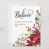 赤信じクリスマスフローラ シーズンカード (正面)