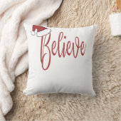 赤信じサンタハットとクリスマスに クッション (ブランケット)