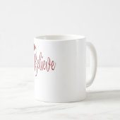 赤信じサンタハットとクリスマスに コーヒーマグカップ (正面右)