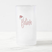 赤信じサンタハットとクリスマスに フロストグラスビールジョッキ (中央)