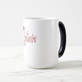 赤信じサンタハットとクリスマスに モーフィングマグカップ (正面右)