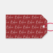 赤信じ休日 ギフトタグ (正面(横))