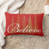 赤信じ点のクリスマス装飾用クッション ランバークッション (ブランケット)