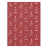 赤信じ白ホリモダンークリスマス テーブルクロス (正面)