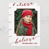 赤信じ |フォトホリデーカード シーズンカード (正面/裏面)