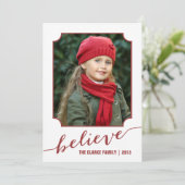 赤信じ |フォトホリデーカード シーズンカード (スタンド正面)