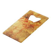 赤信号で金ゴールド抽象芸術 クレジットカード栓抜き (裏面アングル)