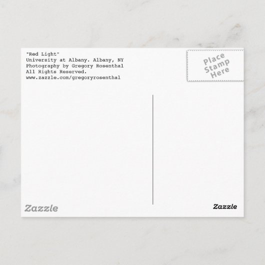 赤信号 ポストカード (裏面)